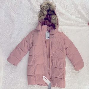 Gap Kids ColdControl Ultra Max Puffer Parka, Size L (10) Antique Pink